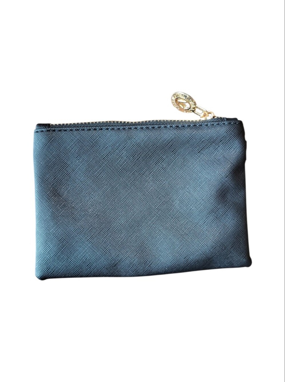 Valentino Orlandi Black Zippered Small Pouch Wallet Coin Purse